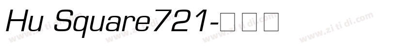 Hu Square721字体转换